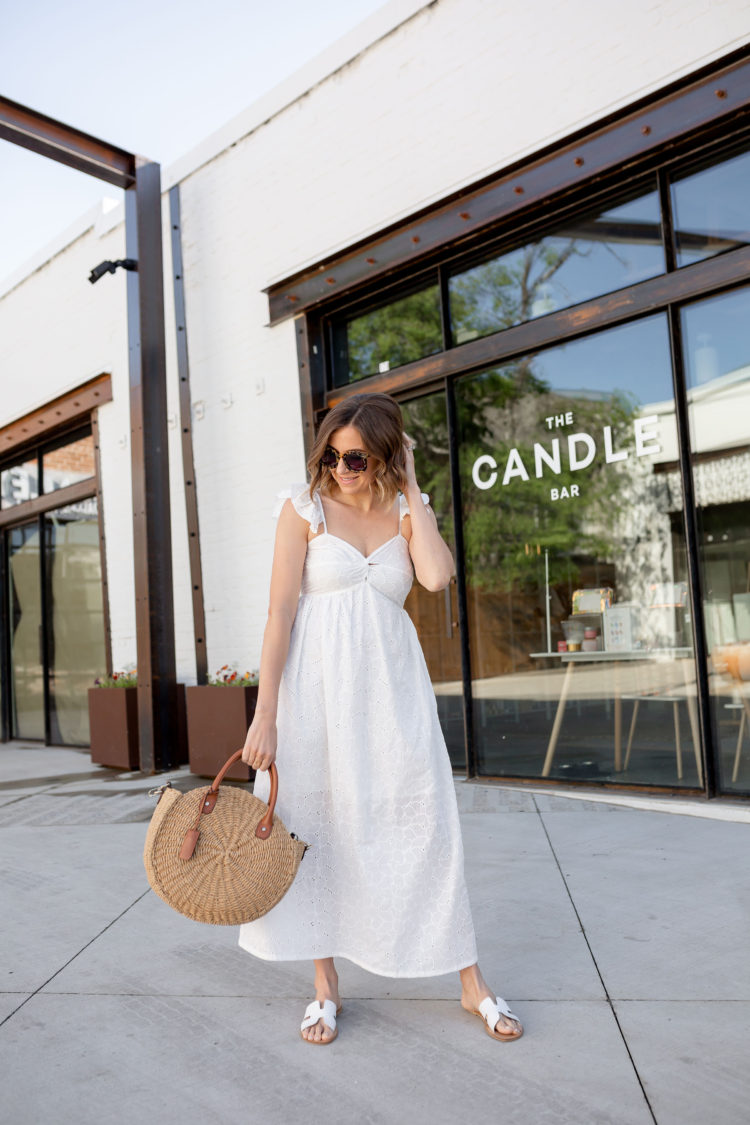 eyelet summer dress