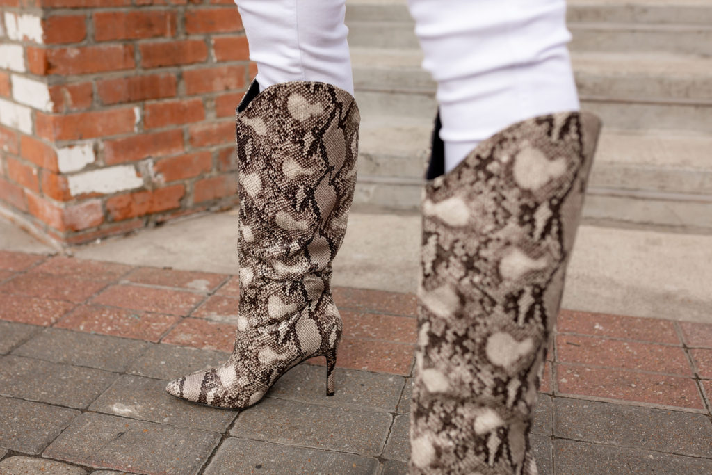snakeskin boots dsw